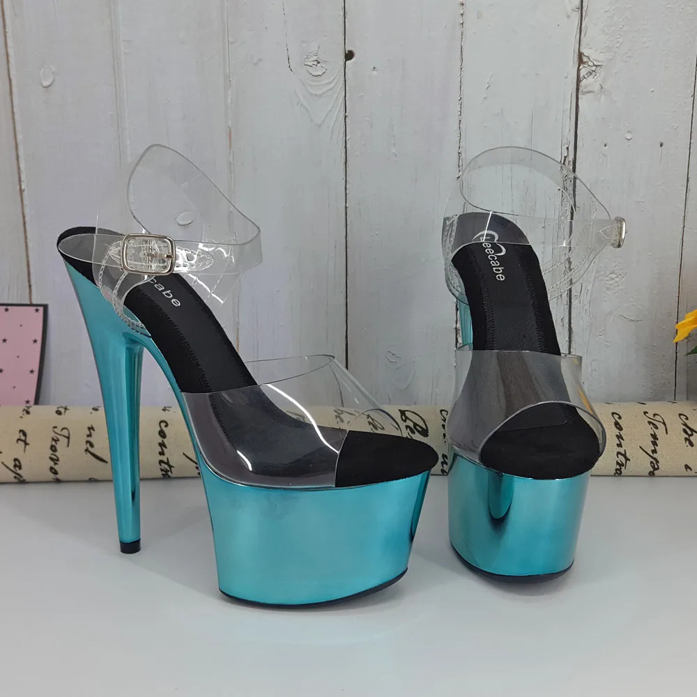 Сандалии Leecabe женские из змеиного материала босоножки на платформе 17 см/7 дюймов