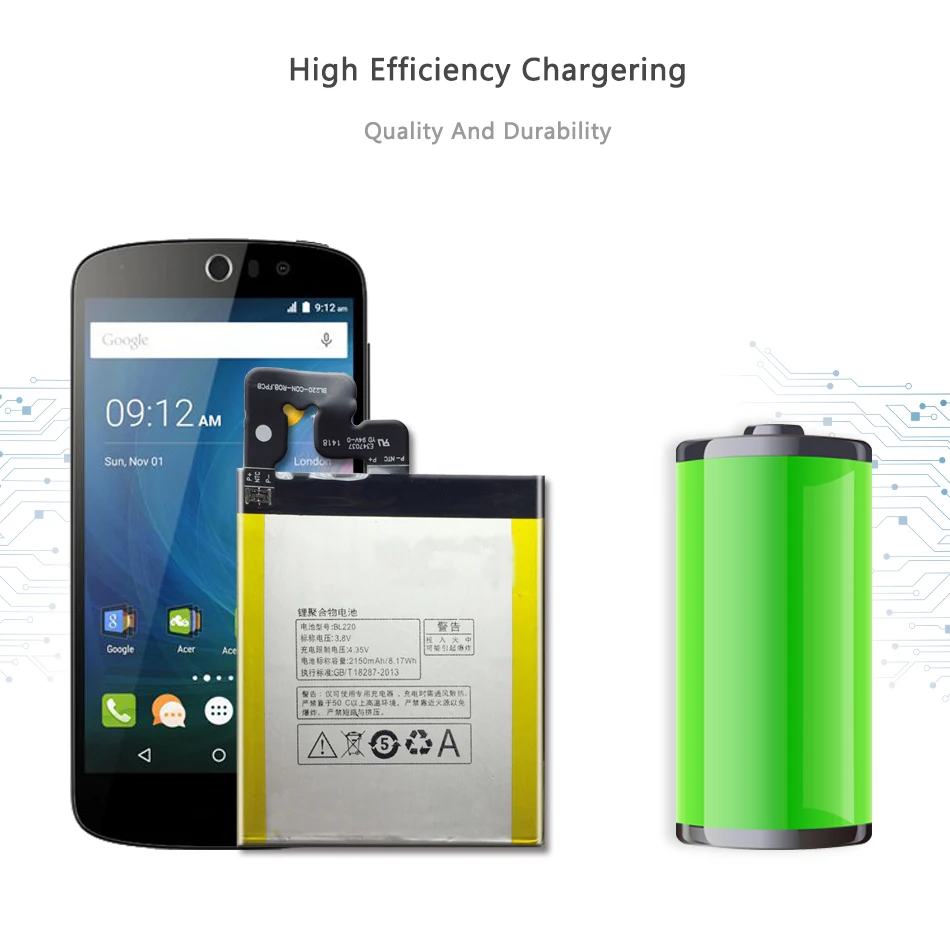 BL220 для Lenovo S850 S850T 2150mAh литий полимерный аккумулятор S850T|Аккумуляторы мобильных