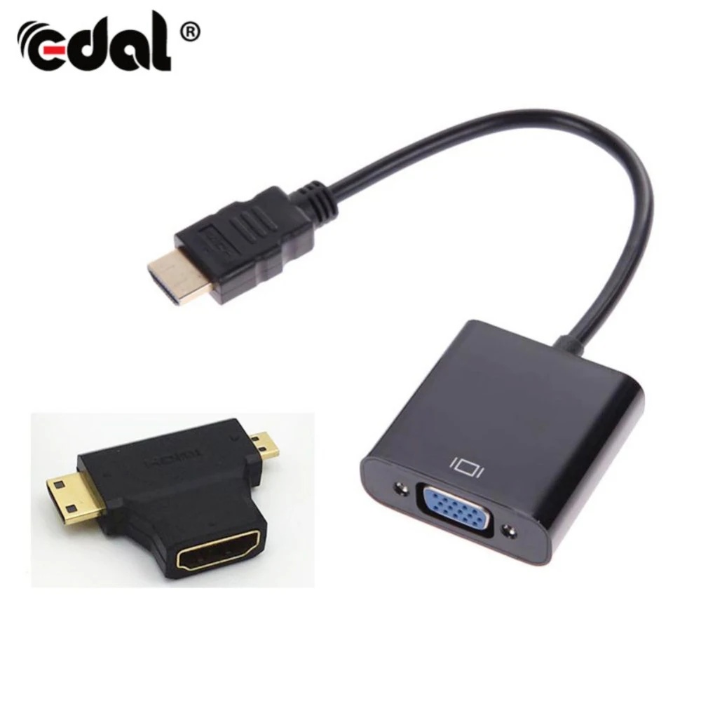 Micro HDMI к VGA Женский с адаптер 3 в 1 мини конвертер цифровые кабели|Кабели VGA| |