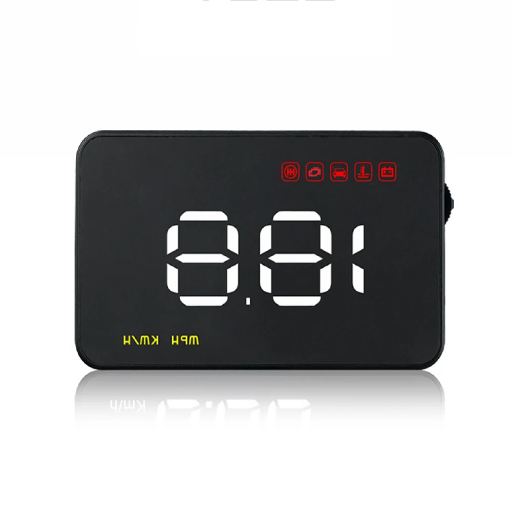 Автомобильный HUD OBD дисплей цифровой измеритель скорости лобового стекла