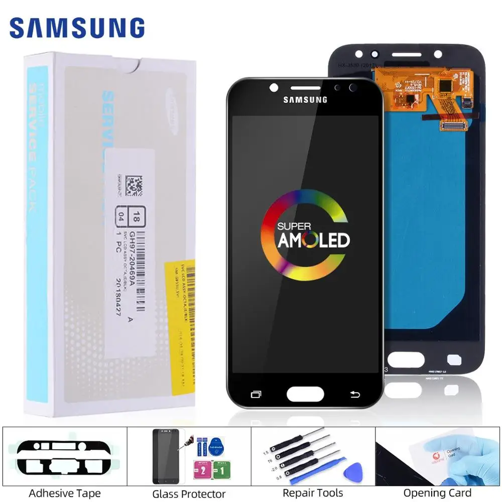 AMOLED Дисплей для SAMSUNG Galaxy J5 2017J530 LCD в сборе с тачскрином черный белый золотой