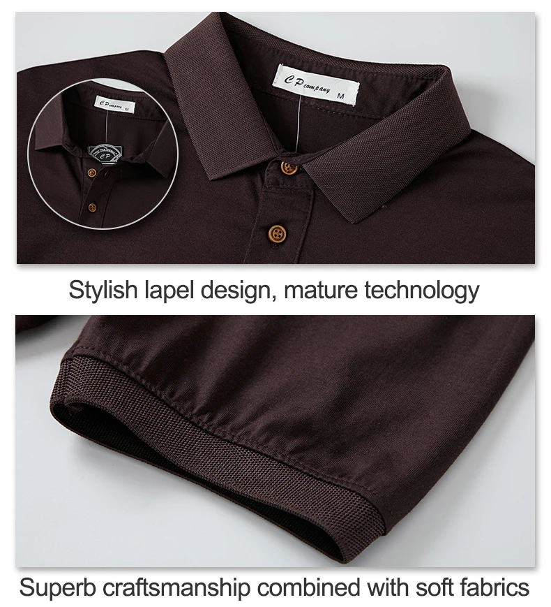 Лето 2020 Мужская футболка поло из чистого хлопка мужская деловая повседневная