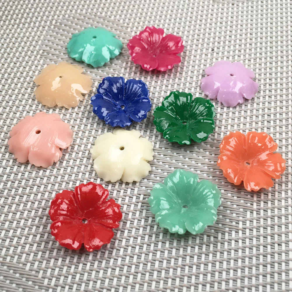 Искусственные коралловые гравировочные бусины в виде цветов | Украшения и