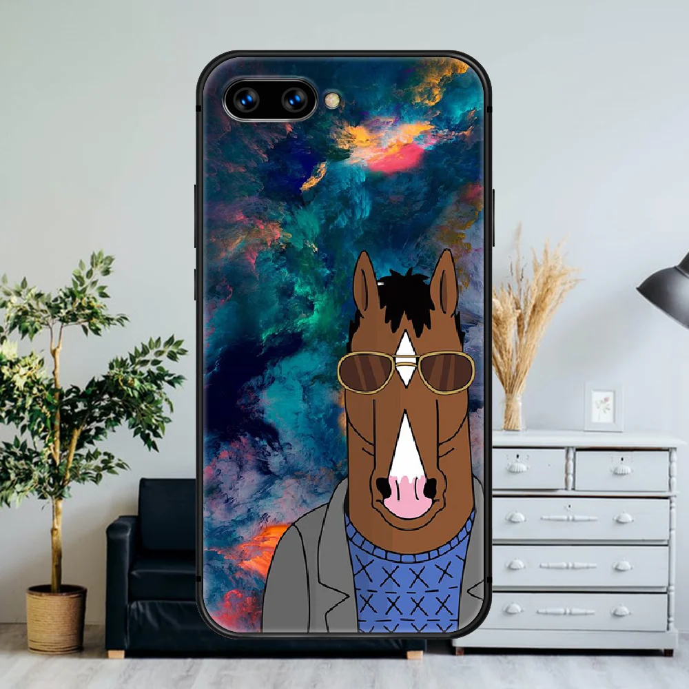 

BoJack Horsemans Cartoon Phone Case For Huawei Honor 6A 7A 7C 8 8A 8X 9 9X 10 10i 20 Lite Pro Play black Cover Pretty