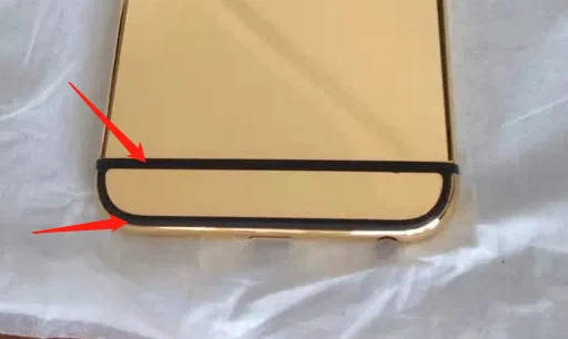 Black Line Настоящий 24ct позолоченный корпус для iphone6 Золотой корпус - Цвет: Black Line