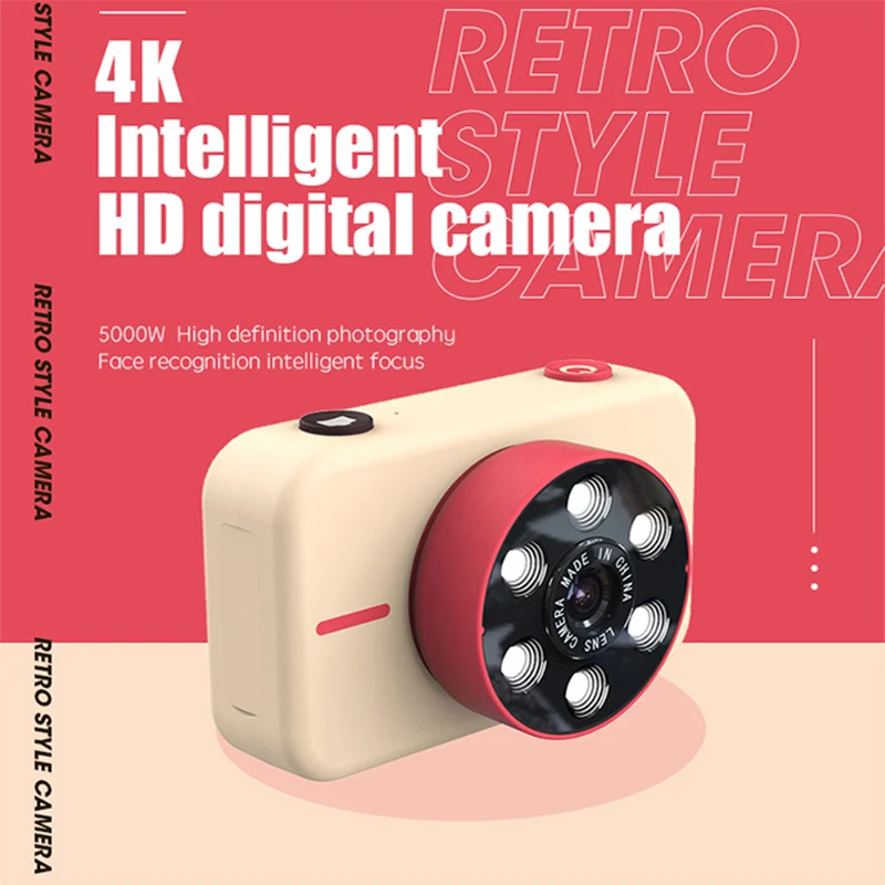 Mini cámara de vídeo Digital Profesional para niños y niñas, videocámara de...