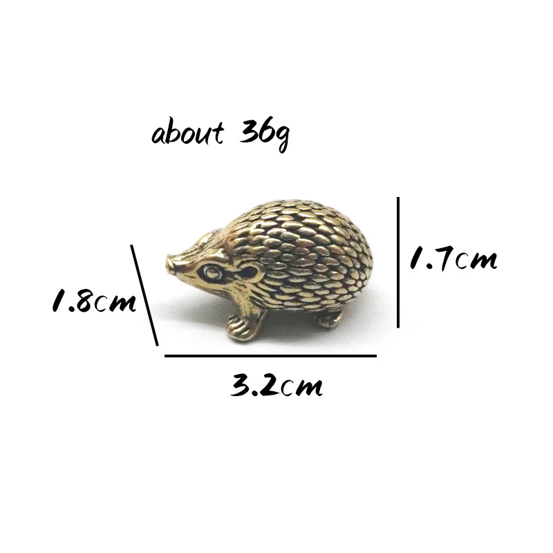 

Медные фигурки ежей