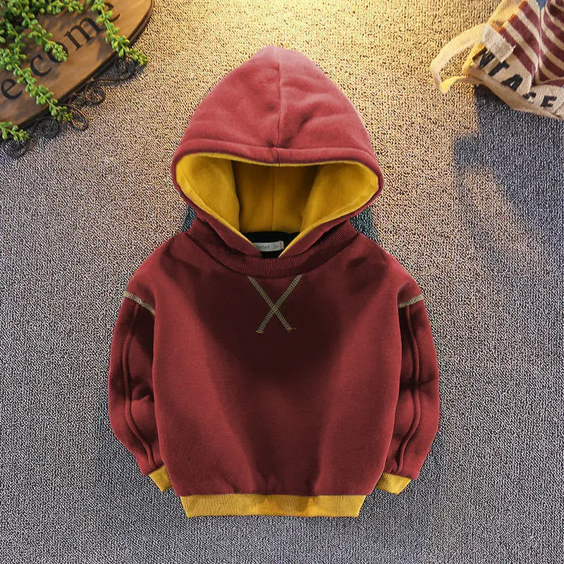 

Baby Boys Girls Clothes Winter Spring autumn Hoodies Korean kids Hoodie Thicken Fleece Sweatshirt Children's clothing 2-12 y