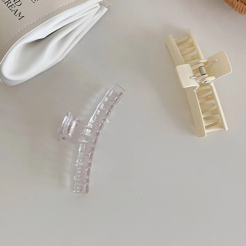 

Korean Style 2Colors Claw Clip Ponytail Barrettes Multi Purpose Acetic Bath Hair Clips Hairpin Women Fashion Hair Accessories