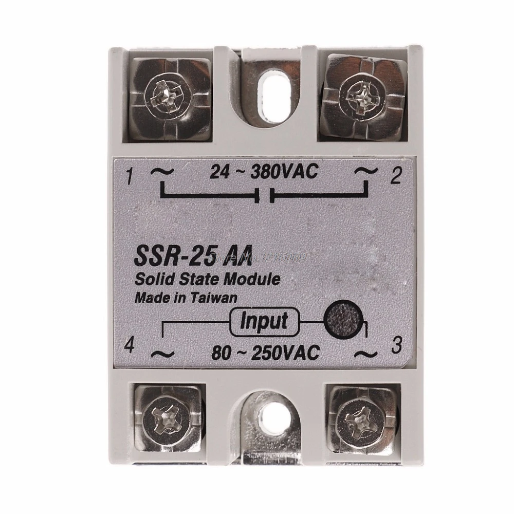 Твердотельный релейный модуль SSR 25 AA 25A 250V 80 AC вход 24 380V выход оптовая продажа и