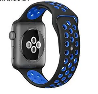 Для iwatch 5 силиконовый ремешок для apple watch полоса 42 мм 44 резиновый браслет wrisband 38 40