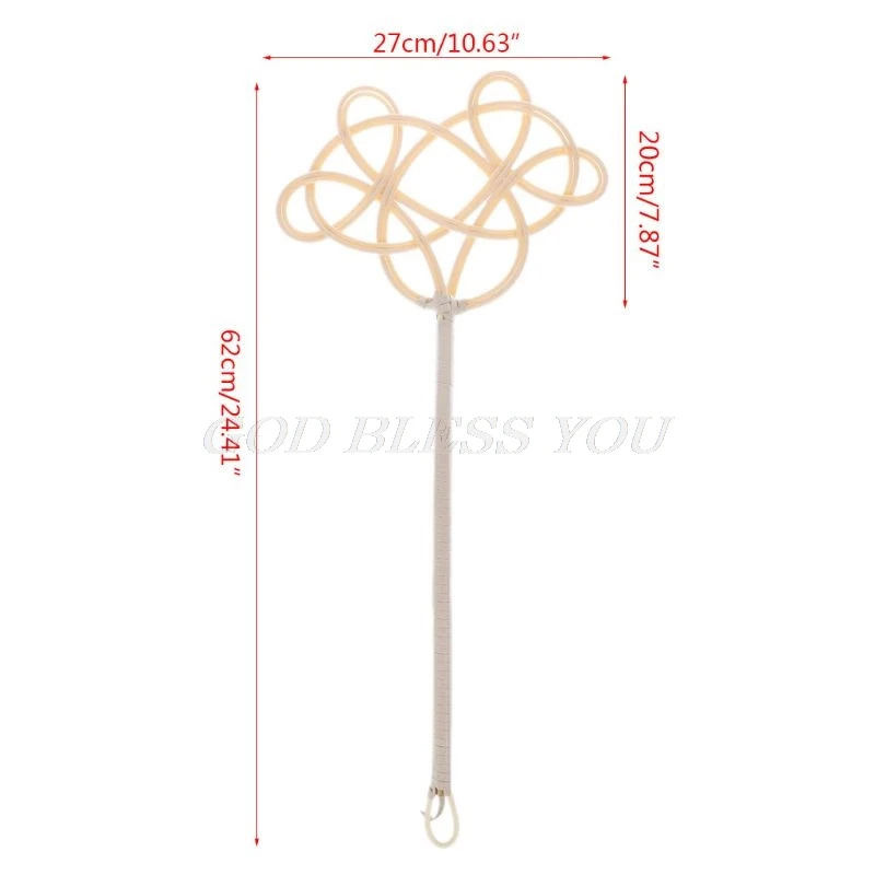 

Traditional Racket Woven Imitation Rattan Duster Car Mats Dust Removal Carpet Rug Beater Household Clean Tool Durable Handmade
