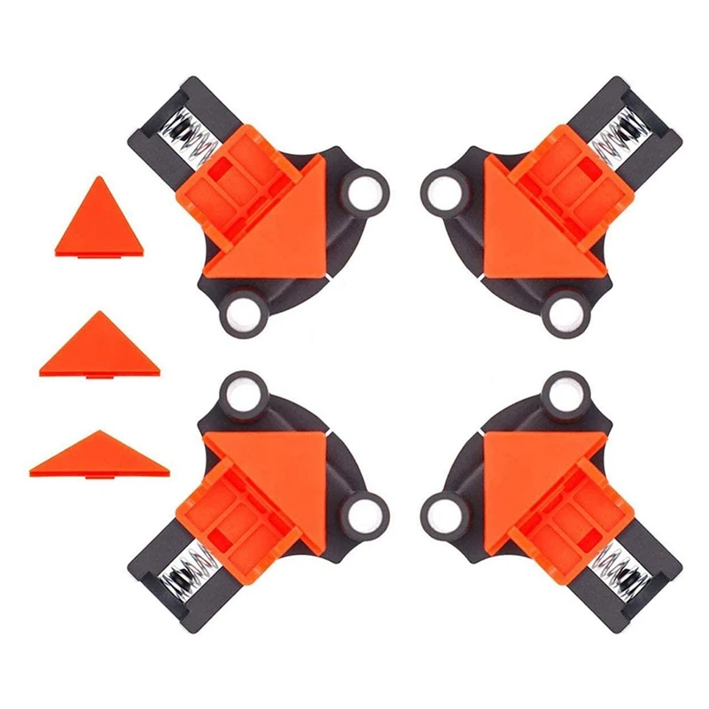 

Corner Clamps Kits with 12PCS 90 Degree Adjustable Angle Clamps Spring Clamp Single Handle Woodworking Clamps