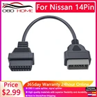 Диагностический кабель OBD OBDII Для Nissan, 14 контактов, адаптер для автомобилей BMW, KIA 20pin, Toyota 22pin GM, Gas 12pin