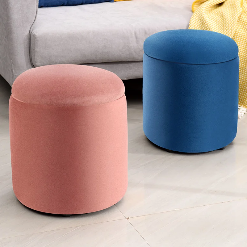 Домашний табурет для смены обуви из цельного дерева туалетный столик стул