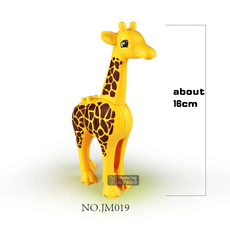 Жираф Тигр Акула Grorilla Grodd животная модель фигурки большие строительные блоки
