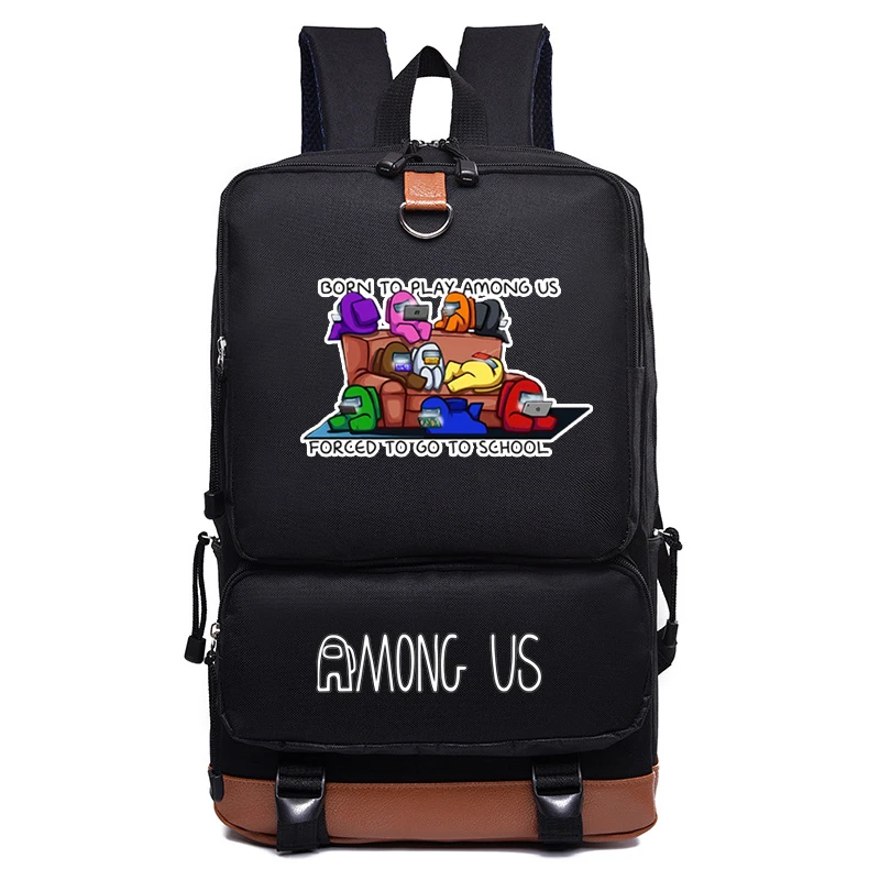 cartoon game backpack school bag for girls boys plecak women men children teens laptop travel rucksack knapsack free global shipping