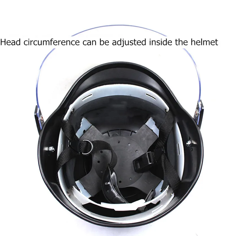 Anti-riot Helmet Military Fan Tactical Protection Self Defense Adult Transparent Protective Face Shield Wind-proof Safety | Безопасность