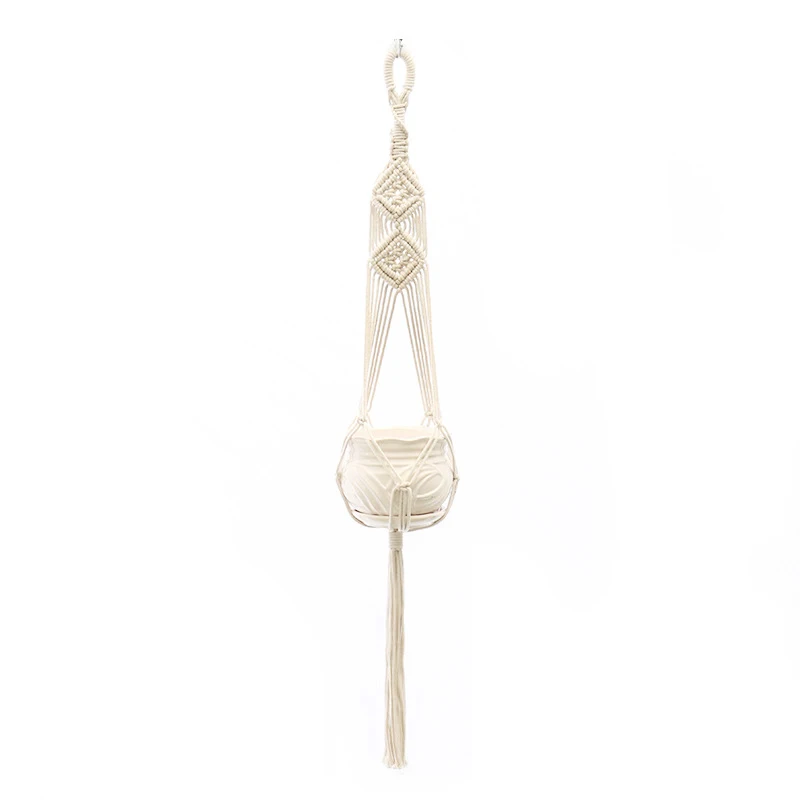 Простой дизайн комнатные и уличные искусственные вешалки для растений хлопковая