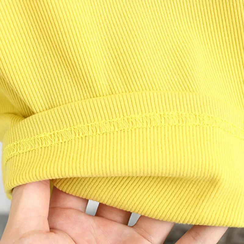 

Pus Size Tops women's T-shirt Solid Color V-neck T-shirt Cotton Flocking Autumn New Plus Size Loose Casual B2 876