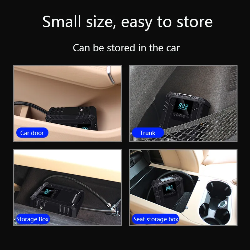 Портативный воздушный компрессор 12 В инжектор для шин автомобильный насос