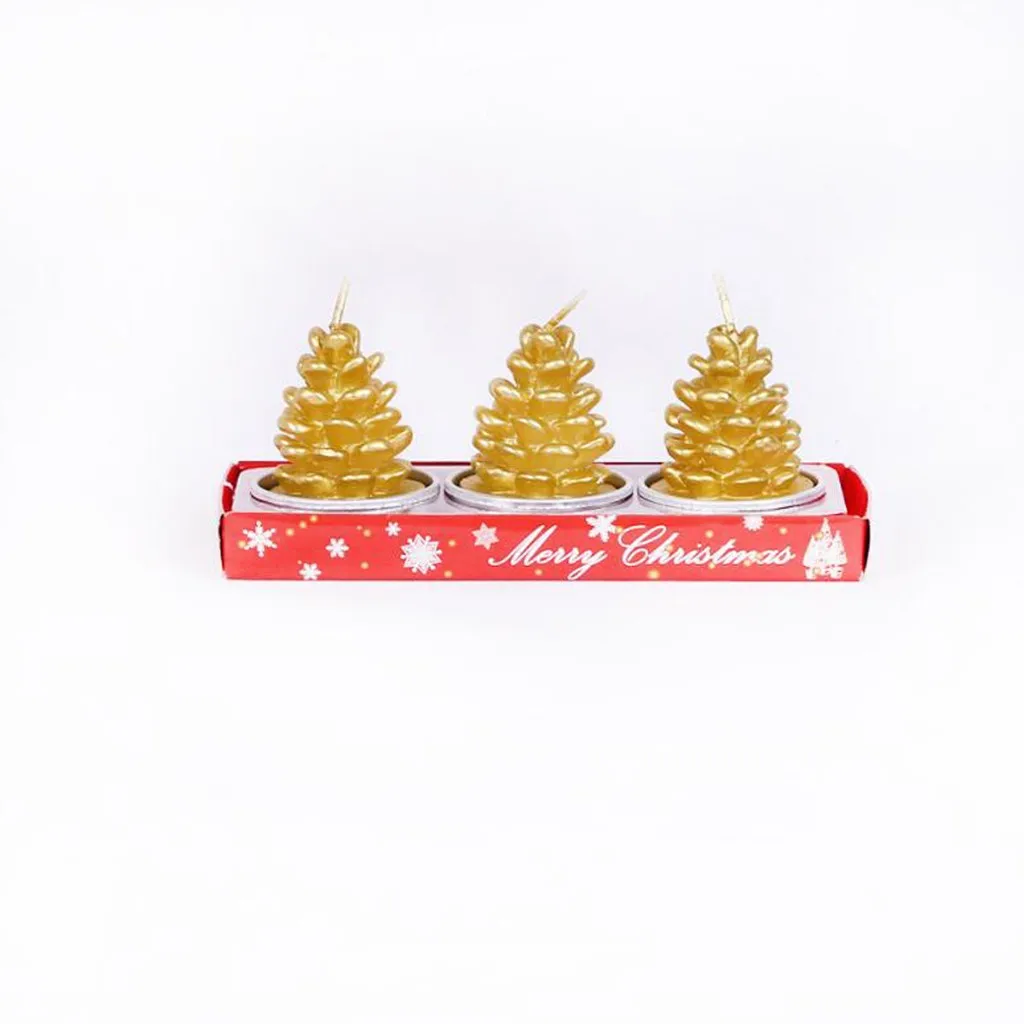 B Christmas Cartoon Candles Cute Xmas Tree Santa Snowman House Shaped Party Birthday Cake Candles Adornos Navidad Christmas Candle - Цвет: B