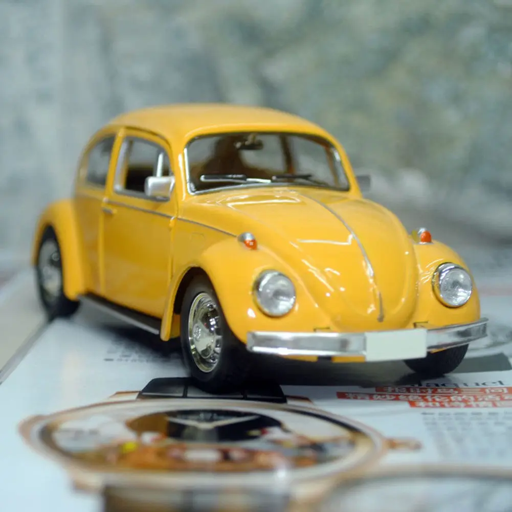 Flexible Car Model Toy Alloy Rubber Vintage Beetle Diecast Pull Back for Children Gift Decor Cute | Игрушки и хобби