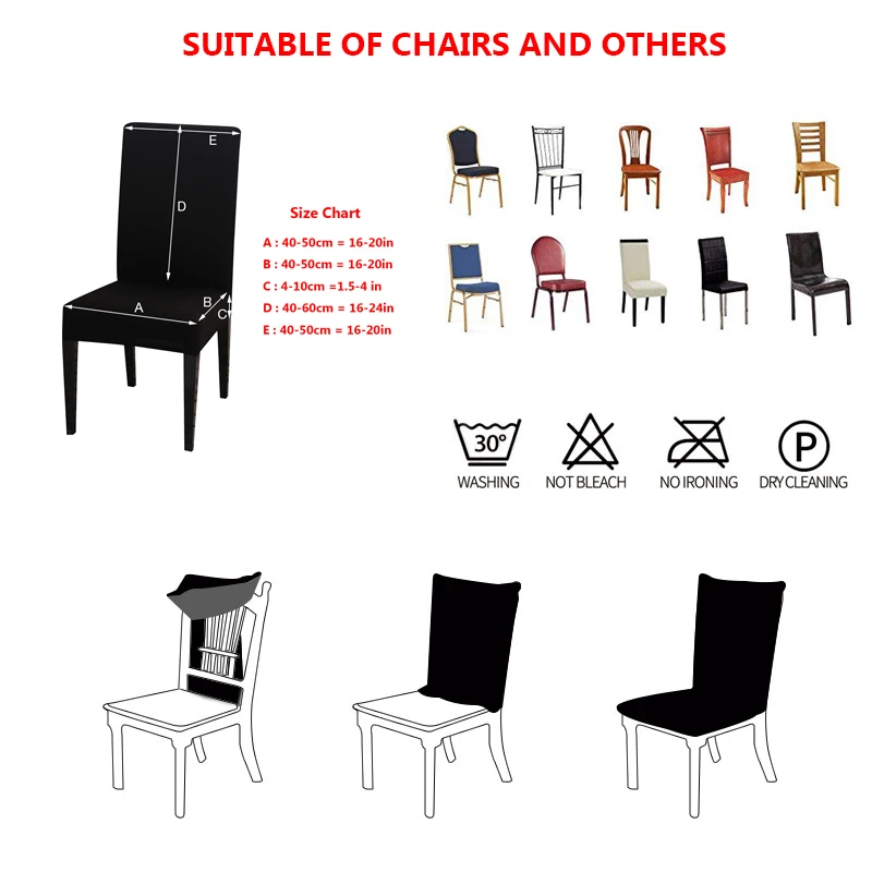 Спандекс Чехол для стула тянущийся эластичный столовый набор Крышка банкета