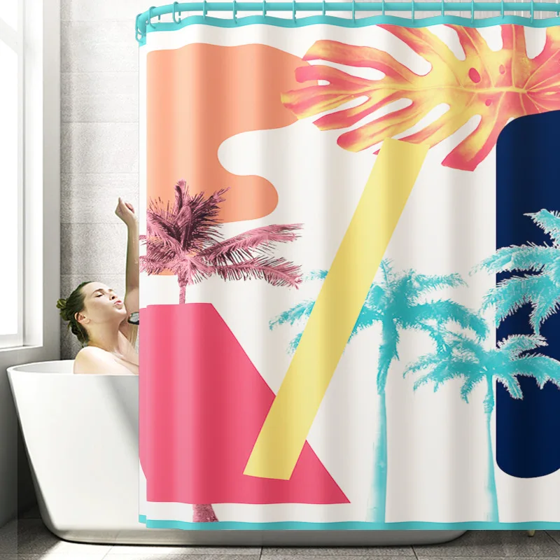 Домашний декор ковер для ванной коврик и набор водонепроницаемых занавесок душа