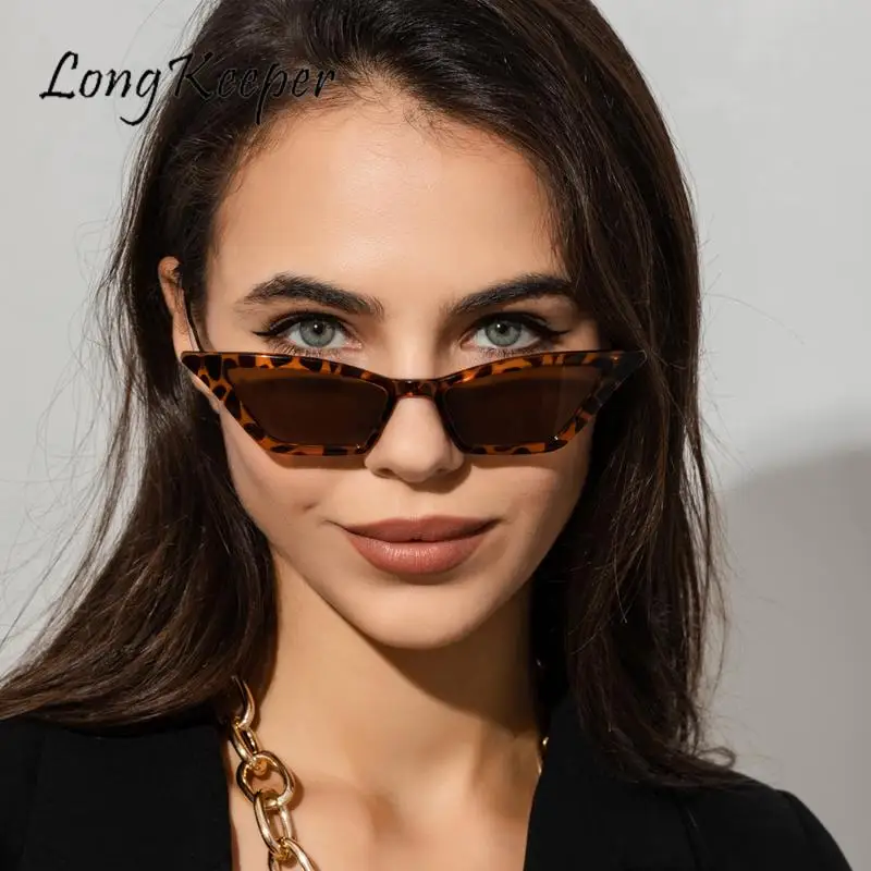 

Vintage Cat Eye Sunglasses Women 2022 Sexy Retro Small Leopard Sun Glasses Brand Designer Black Eyewear Female Oculos De Sol