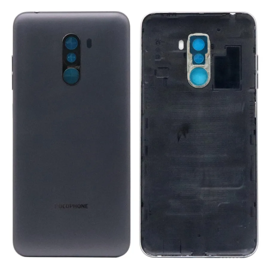 Для Xiaomi PocoPhone F1 крышка батареи задняя крышка Корпус задняя дверь чехол+ рамка для камеры для Xiaomi Pocophone F1 замена крышки батареи