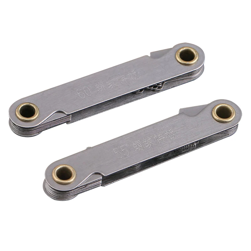 55/60 градусов Метрическая пробка резьбы калибр зубчатый шуруп шаг измерительные