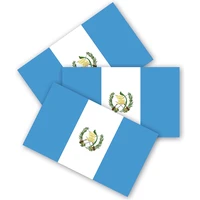 guatemala flag bumper stickers 3 packs are made of durable waterproof materialmotorcycle helmet trunk truck vinyl decals