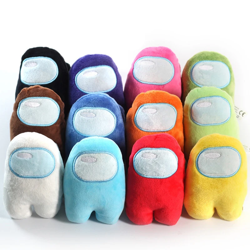 12 шт./пакет плюшевая кукла 10 см Плюшевые Красочные Crewmate игры Мягкие плюшевые