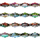 Плакаты на холсте с модульной печатью HD, 5 шт., настенные картины из натурального картины с изображением водопада, Декорации для гостиной