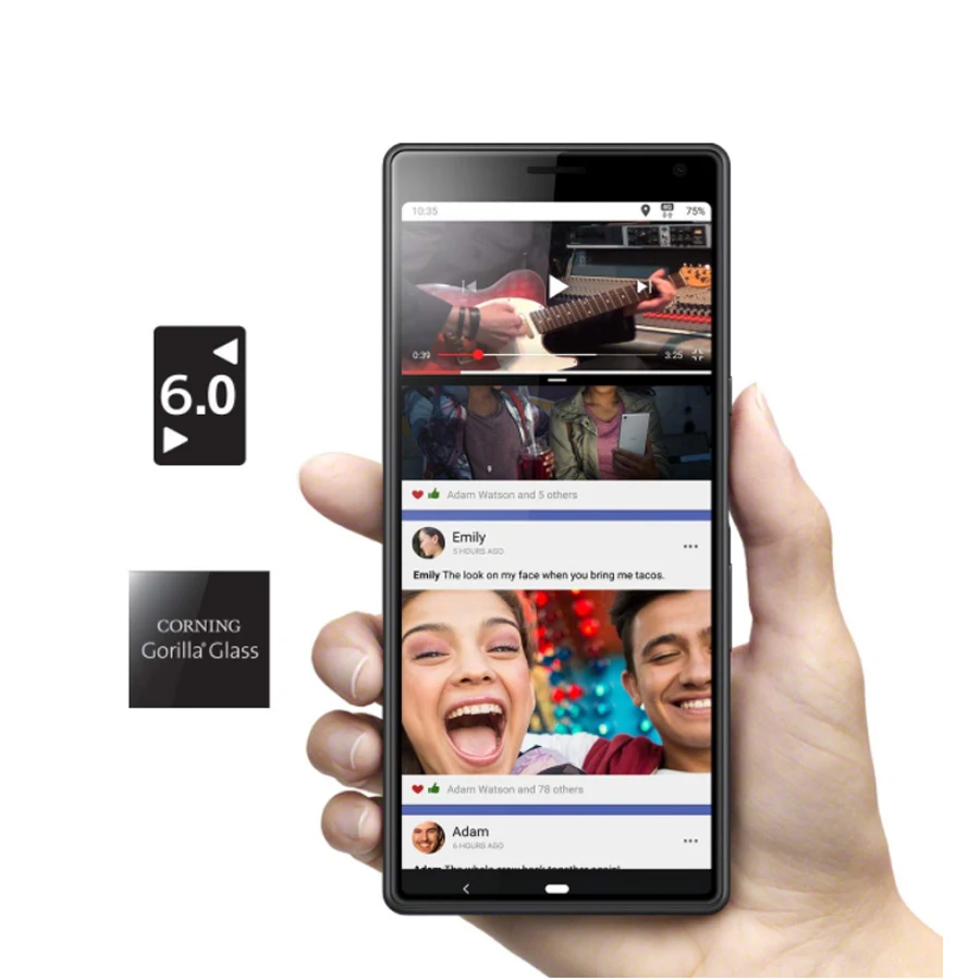Мобильный телефон sony Xperia 10 4 Гб 64 Гб Dual SIM I4193 6 дюймов 1080x2520 Восьмиядерный процессор Snapdragon NFC 13MP Android 9
