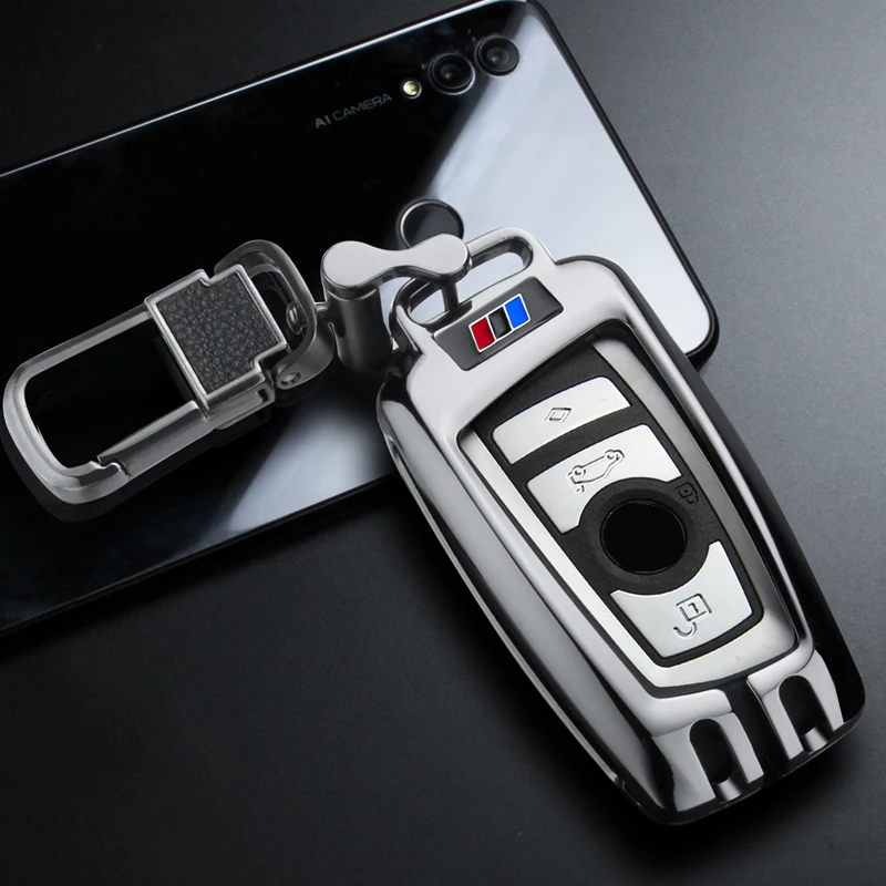 Новый металлический дистанционный ключ чехол КРЫШКА ДЛЯ BMW возраст 1 2 3 4 5 6 7 серия
