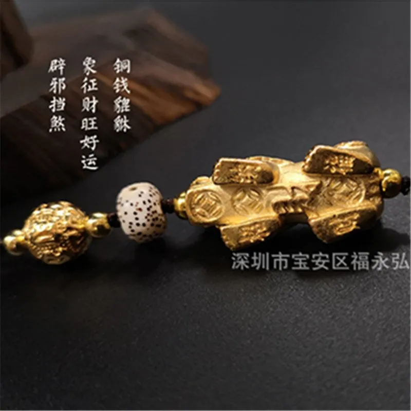 Латунный Мини Ретро Храбрый солдат из чистой меди lucky дикий зверь