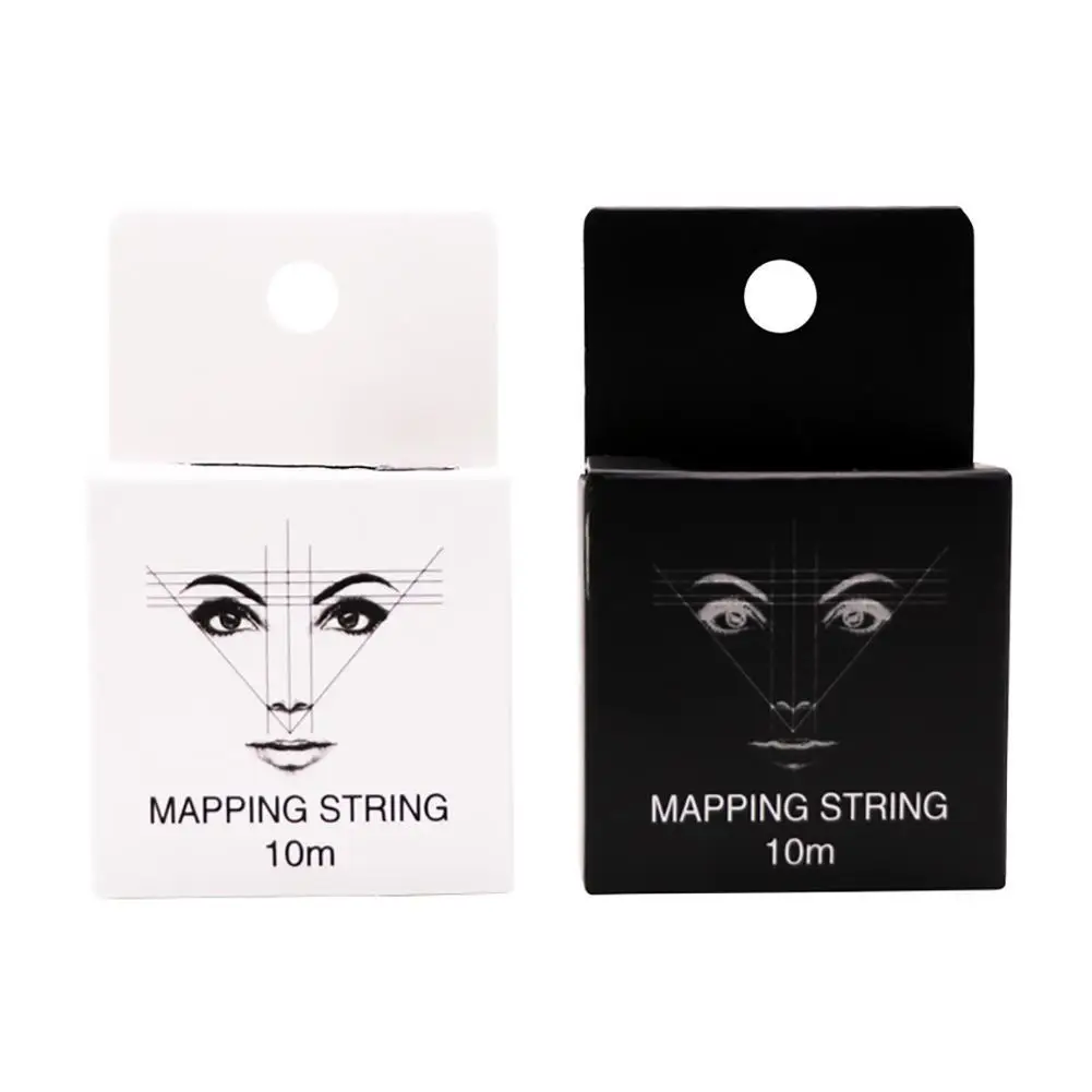 

2021 New 10m Pre Ink Mapping String Makeup Tools Location Line Eyebrow Shade Makeup Tool Ultra-Thin String Black White