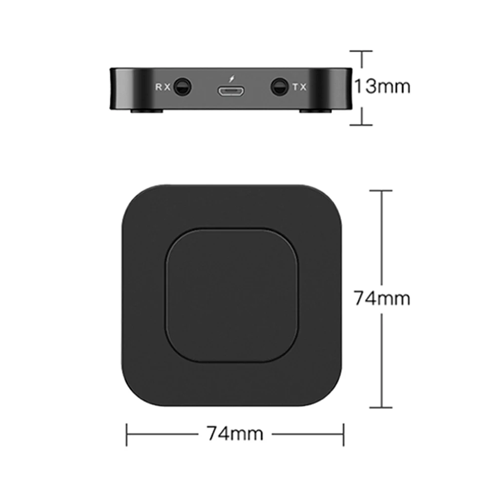 

Bt-13 2 In 1 Bluetooth 5.0 Transmitter and Receiver 3.5mm Audio Adapter, Compatible with PC, Laptop, Smartphone MP3 Player