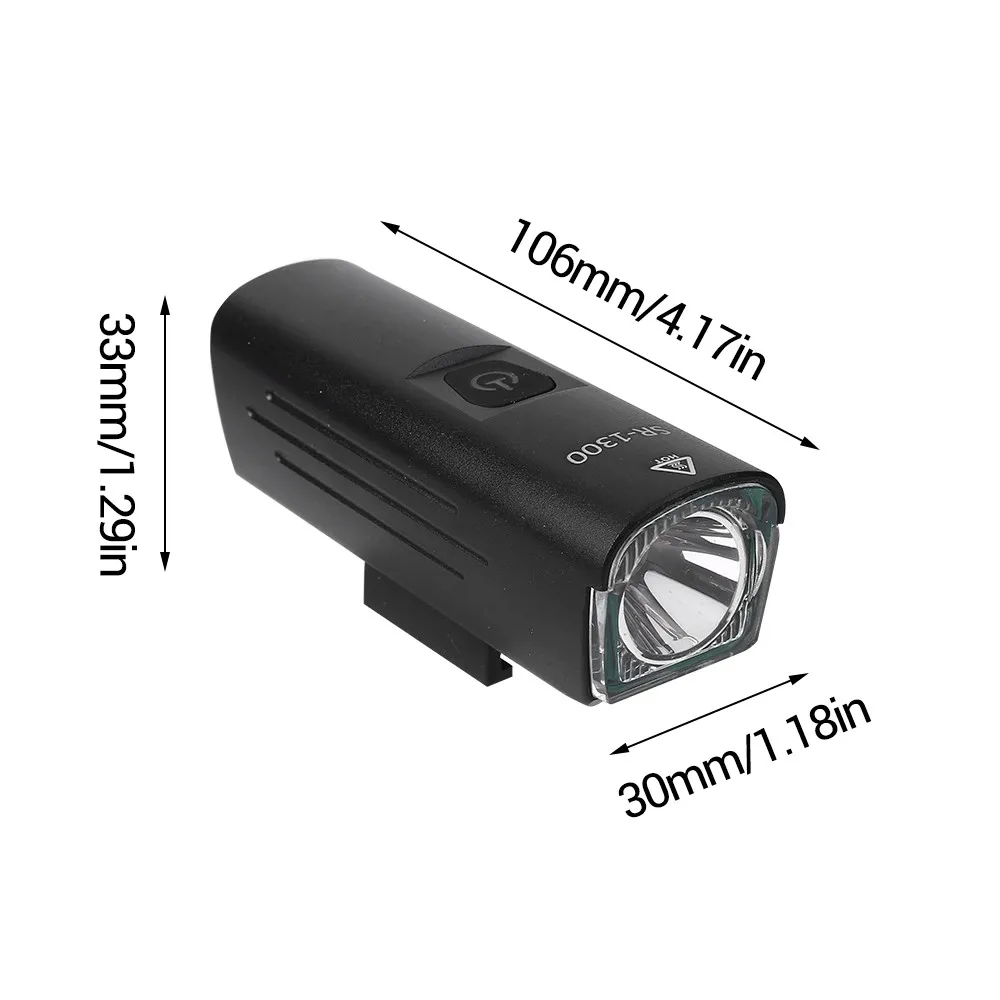 

Bicycle Front Light 1300 Lumens Bike High Brightness USB Rechargeable Road MTB Cycling 360 Rotatable Safety Light