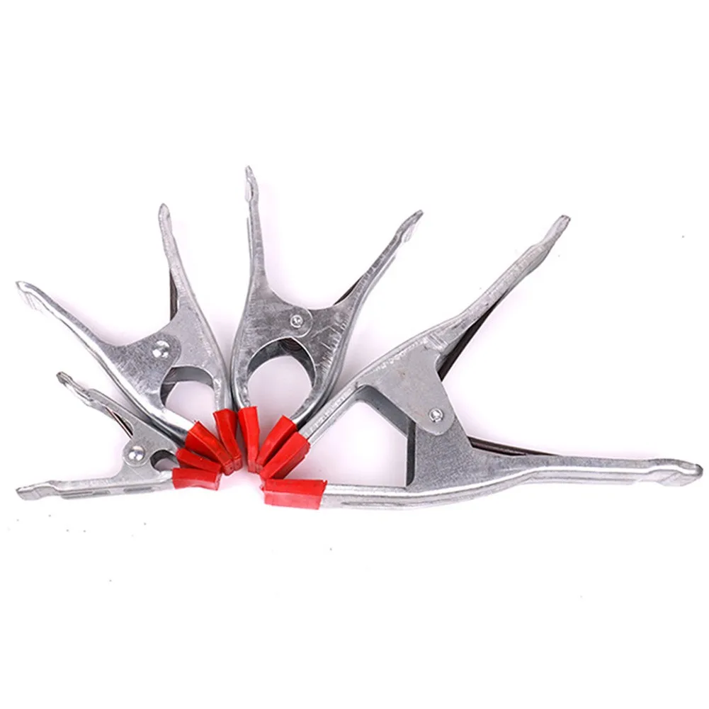 

4 Inch Spring Clamps 40 Pcs Clamps Red & Black Spring Steel W/ Rubber Tips