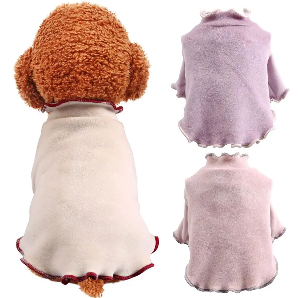 

Милая футболка для собак, жилет для маленьких собак, одежда для домашних животных, фланелевая одежда для домашних животных на осень и зиму, б...