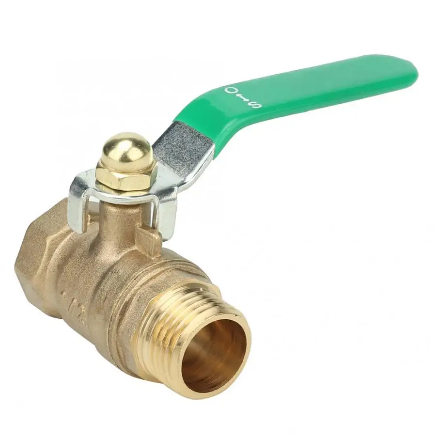 Резьбовой трубный шаровой клапан с наружной резьбой и внутренней латунный