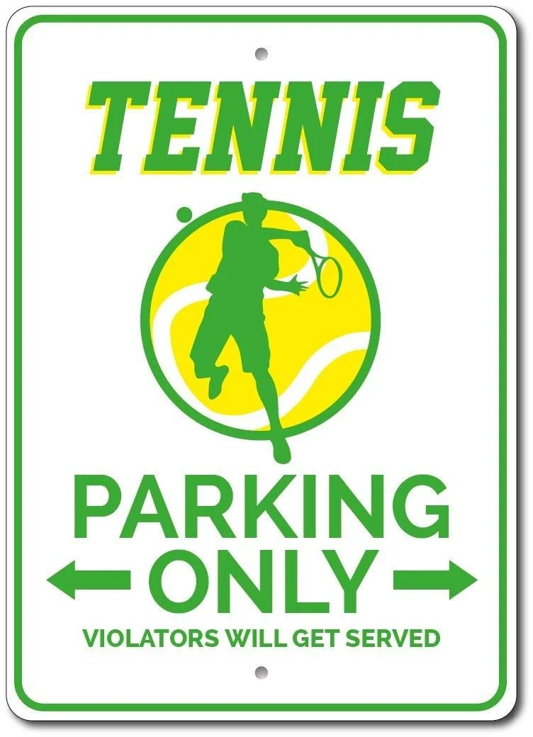 

Tennis Gift, Tennis Parking Sign, Tennis Player Gift, Tennis Lover Sign, Tennis Lover Gift, Tennis Decor Metal Sign.