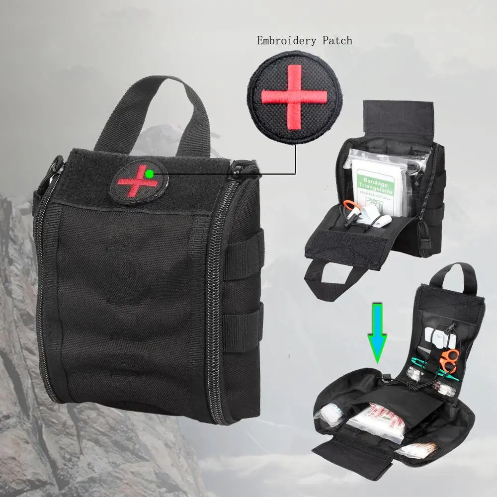 Kosibate нейлоновая медицинская сумка тактическая первой помощи для доктора EDC EMT Rip