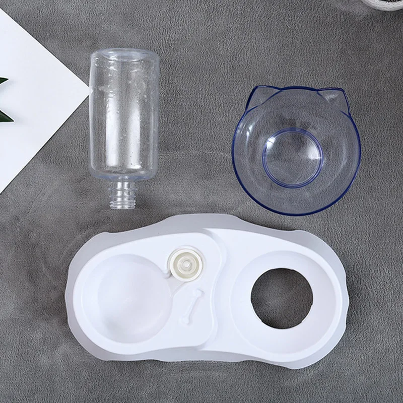 

Non-slip Dog Cat Double Bowl With Raised Stand Pet Supplies Cat Water Food Bowls Dog Dish Feeder Bowls Food and Water Depenser