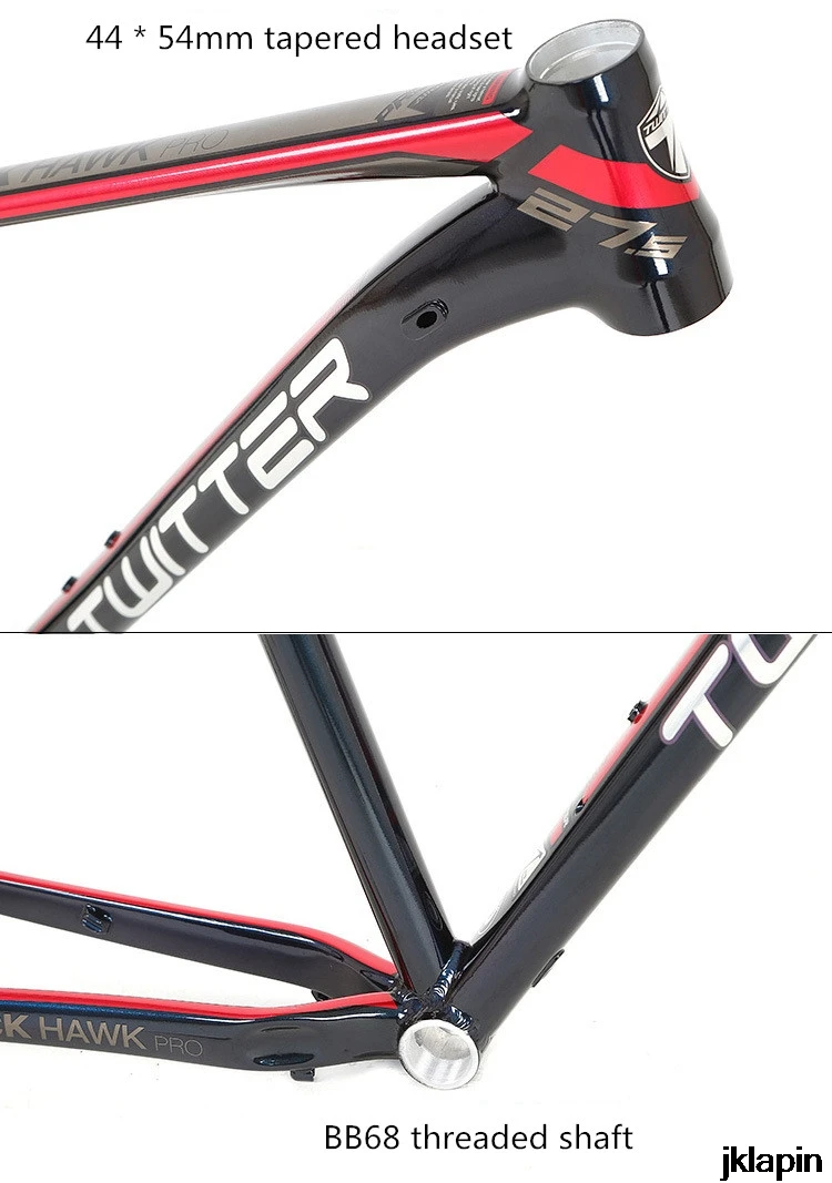 Черный Hawk Pro MTB горный велосипед рама из алюминиевого сплава XC внедорожная УФ наклейка 27,5/29 дюймов велосипедная Рама