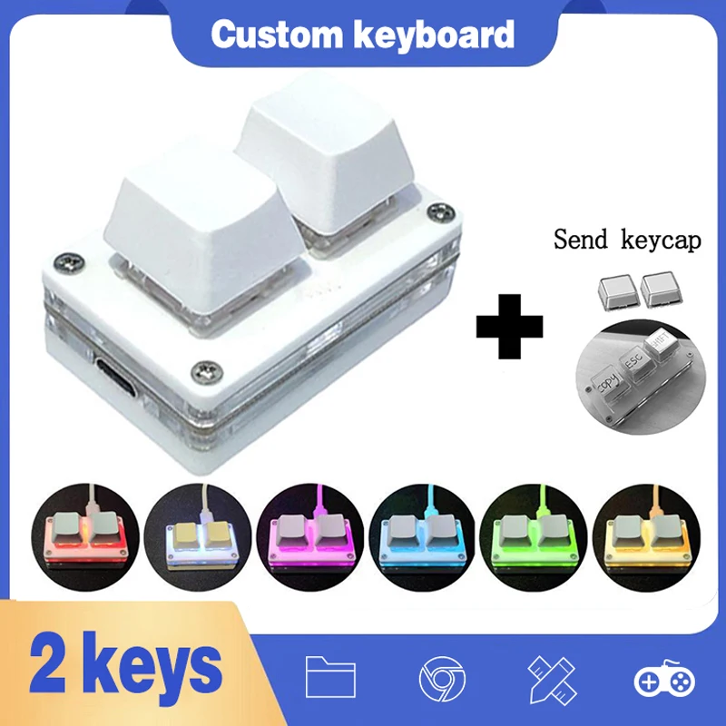 SimPad OSU клавиатура с 2 клавишами для макропрограммирования RGB мини игровая красным