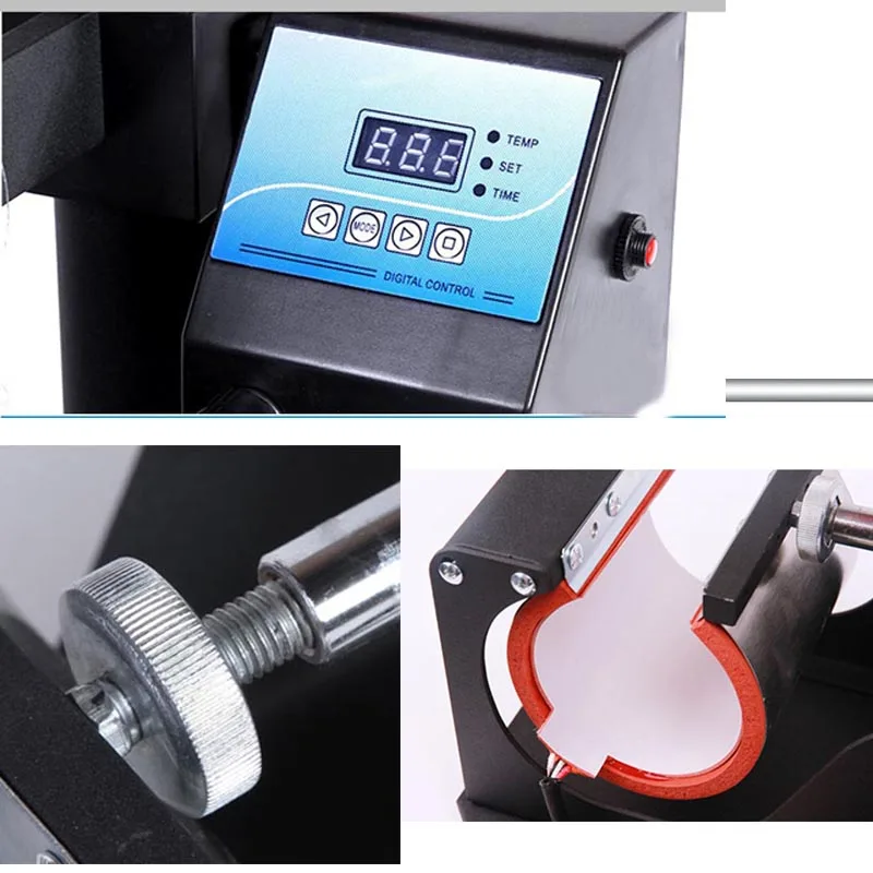 Быстрая доставка Портативный термокомпрессор для печатания на чашке Пресс